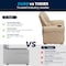 Flash Furniture Kids Recliner, 21-1/2" to 36-1/2" x 27", Upholstery Color: Beige DG-ULT-KID-BGE-GG - alternate 8